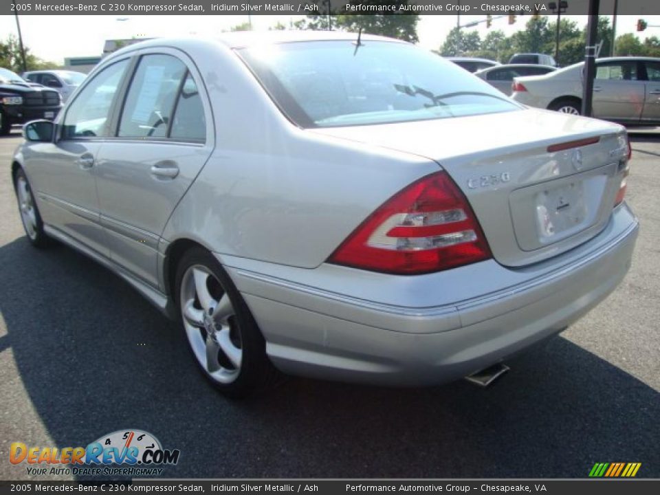 2005 Mercedes-Benz C 230 Kompressor Sedan Iridium Silver Metallic / Ash Photo #3