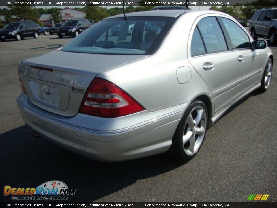 2005 Mercedes-Benz C 230 Kompressor Sedan Iridium Silver Metallic / Ash Photo #5