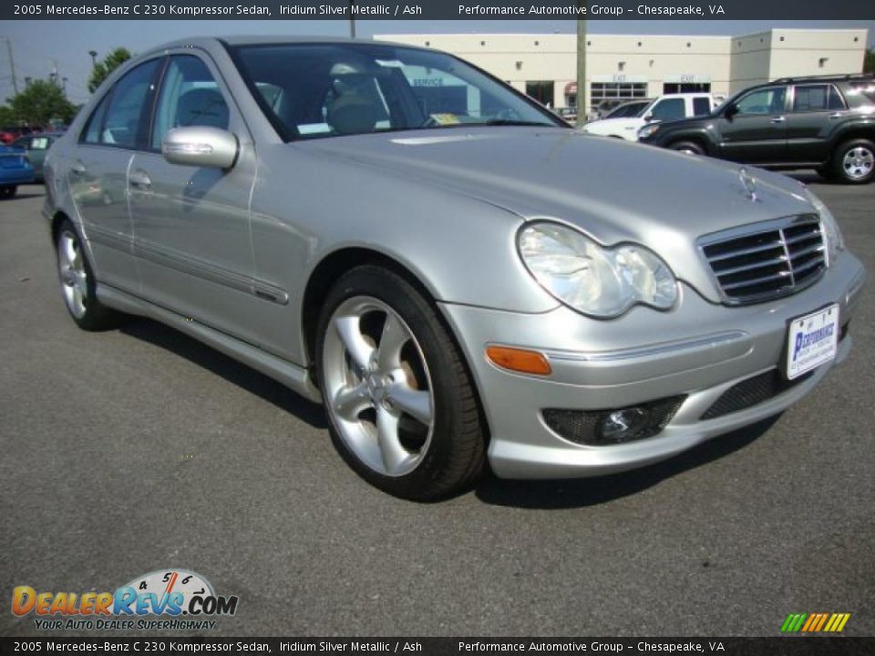 2005 Mercedes-Benz C 230 Kompressor Sedan Iridium Silver Metallic / Ash Photo #7
