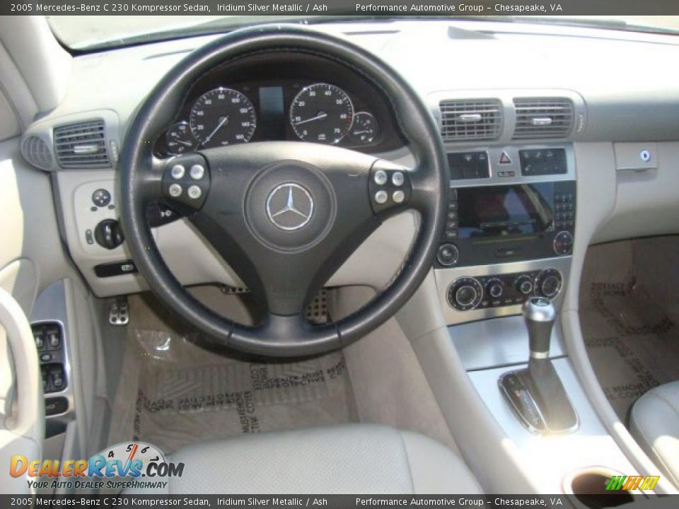 2005 Mercedes-Benz C 230 Kompressor Sedan Iridium Silver Metallic / Ash Photo #10