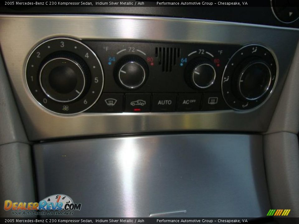 2005 Mercedes-Benz C 230 Kompressor Sedan Iridium Silver Metallic / Ash Photo #15