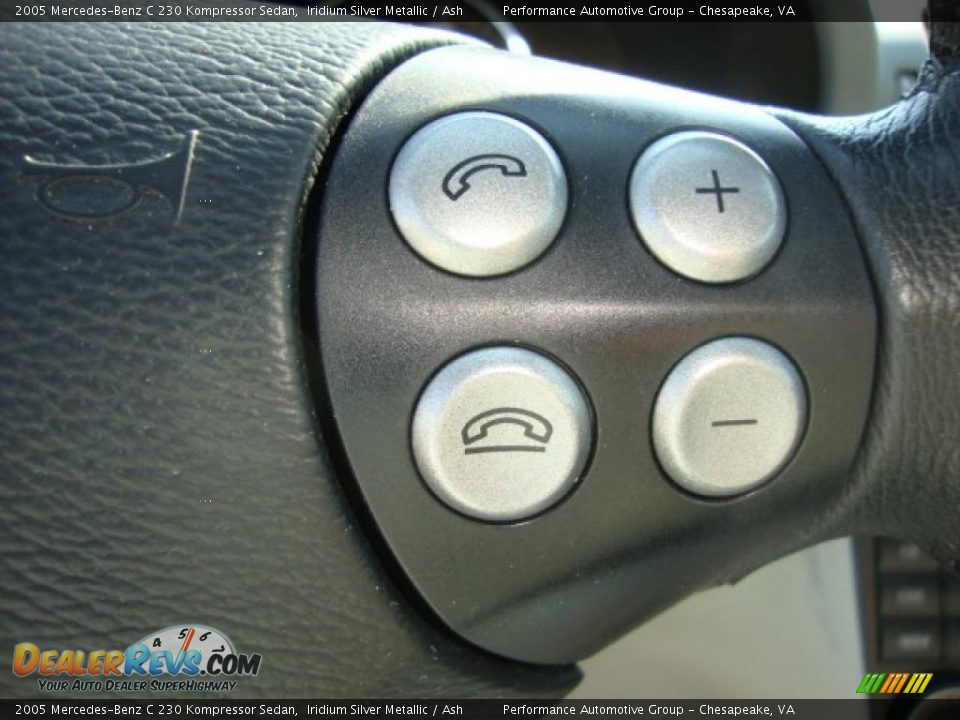 2005 Mercedes-Benz C 230 Kompressor Sedan Iridium Silver Metallic / Ash Photo #17