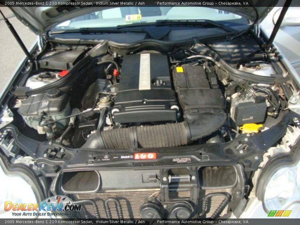 2005 Mercedes-Benz C 230 Kompressor Sedan Iridium Silver Metallic / Ash Photo #22