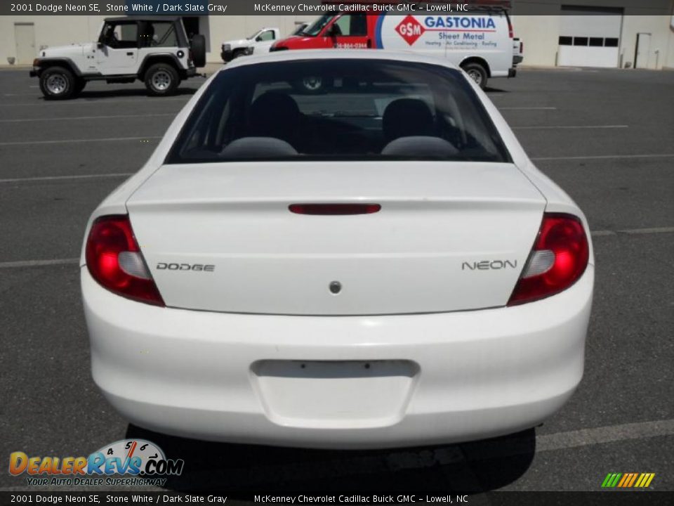 2001 Dodge Neon SE Stone White / Dark Slate Gray Photo #3