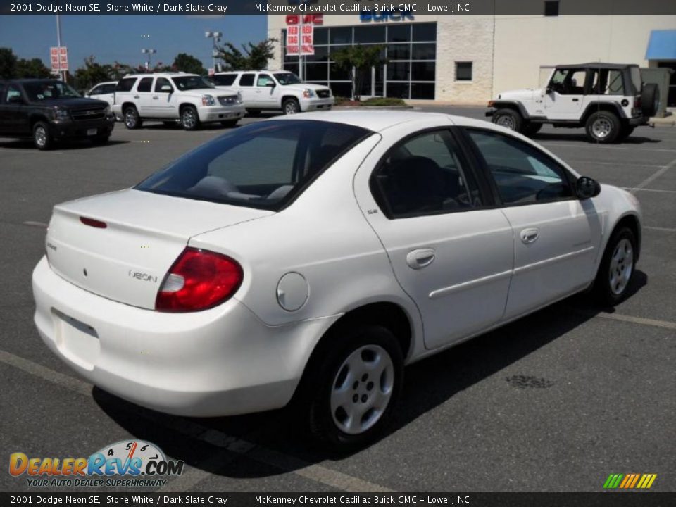 2001 Dodge Neon SE Stone White / Dark Slate Gray Photo #4