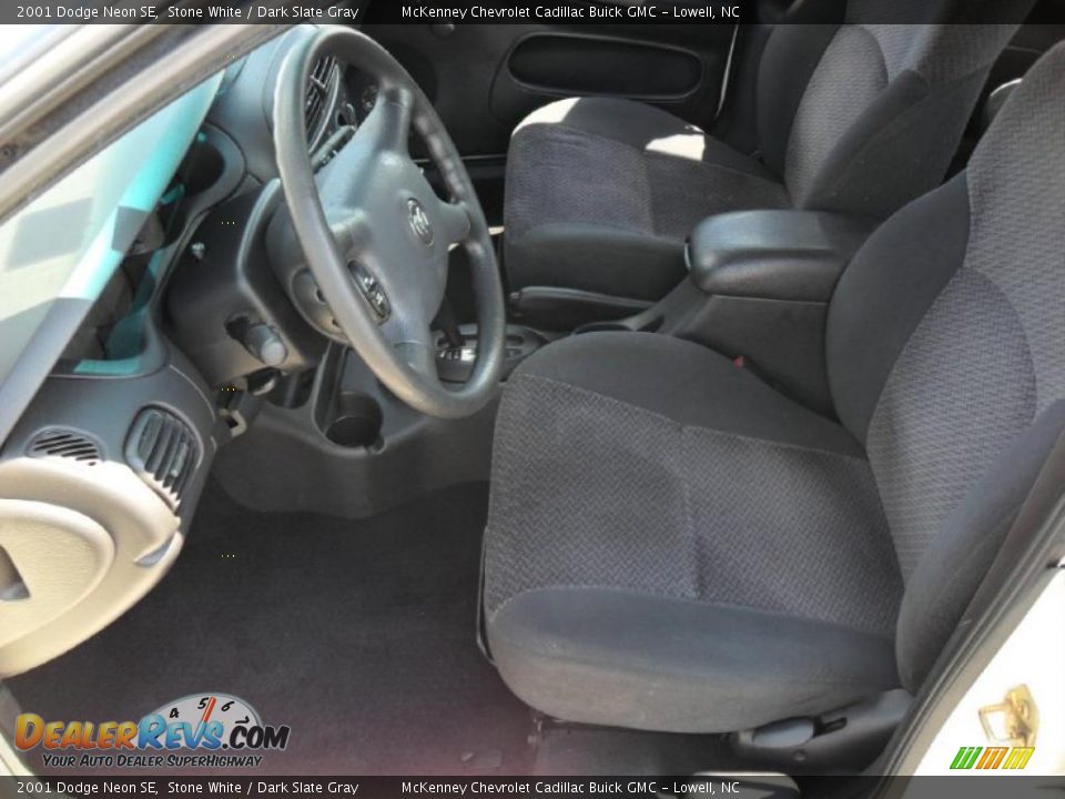 2001 Dodge Neon SE Stone White / Dark Slate Gray Photo #7