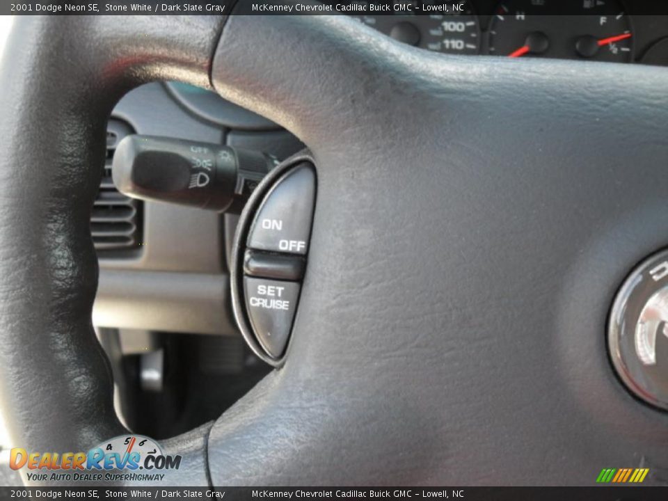 2001 Dodge Neon SE Stone White / Dark Slate Gray Photo #9