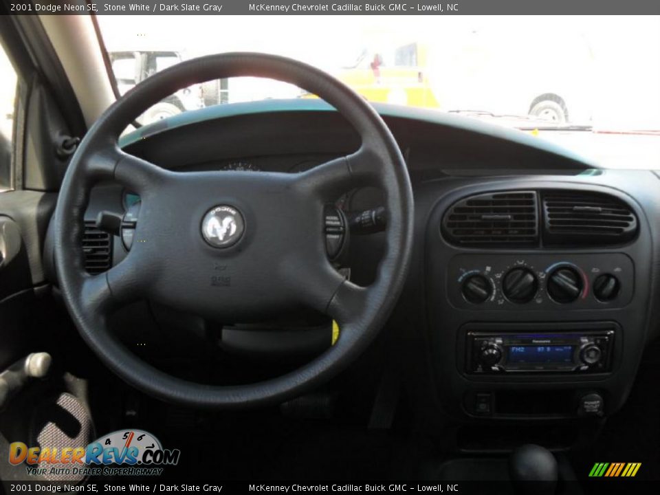 2001 Dodge Neon SE Stone White / Dark Slate Gray Photo #13