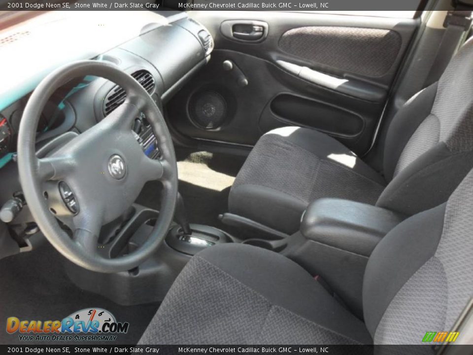 2001 Dodge Neon SE Stone White / Dark Slate Gray Photo #24