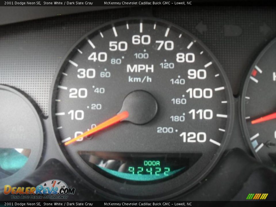 2001 Dodge Neon SE Stone White / Dark Slate Gray Photo #25