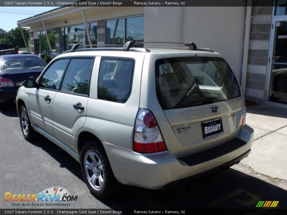 2007 Subaru Forester 2.5 X Champagne Gold Opal / Desert Beige Photo #4