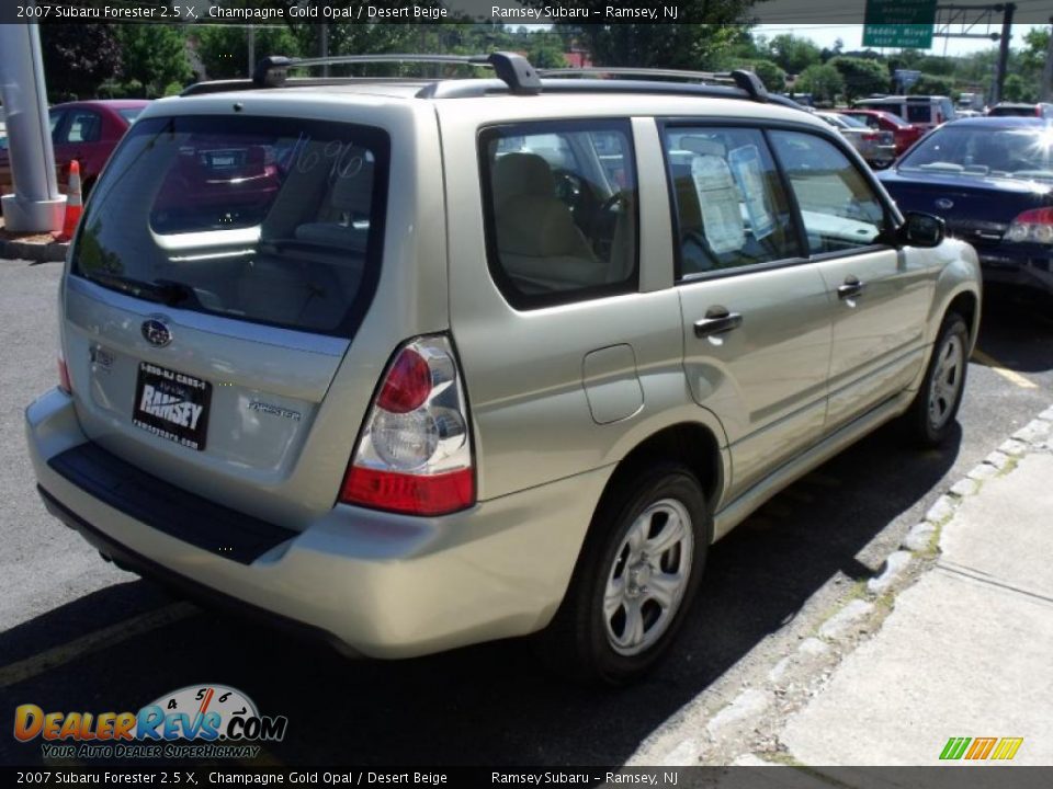 2007 Subaru Forester 2.5 X Champagne Gold Opal / Desert Beige Photo #6