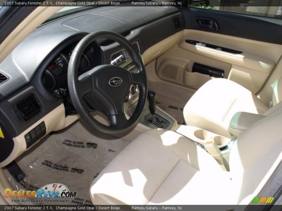 2007 Subaru Forester 2.5 X Champagne Gold Opal / Desert Beige Photo #8