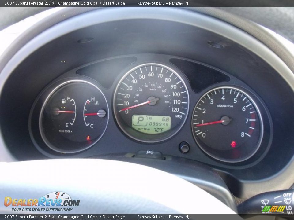 2007 Subaru Forester 2.5 X Champagne Gold Opal / Desert Beige Photo #10