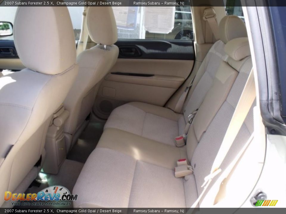 2007 Subaru Forester 2.5 X Champagne Gold Opal / Desert Beige Photo #12