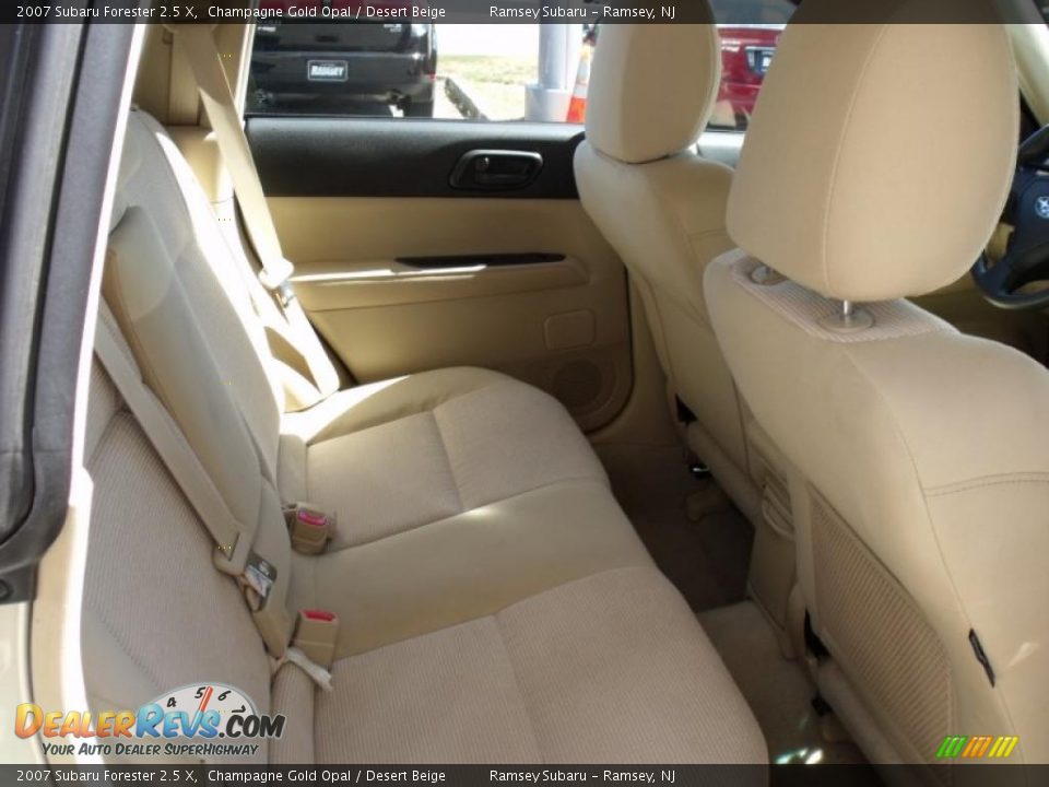2007 Subaru Forester 2.5 X Champagne Gold Opal / Desert Beige Photo #15