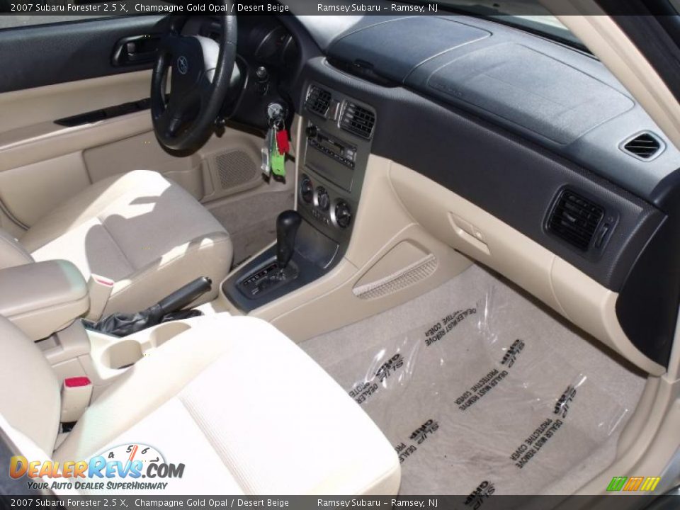 2007 Subaru Forester 2.5 X Champagne Gold Opal / Desert Beige Photo #17