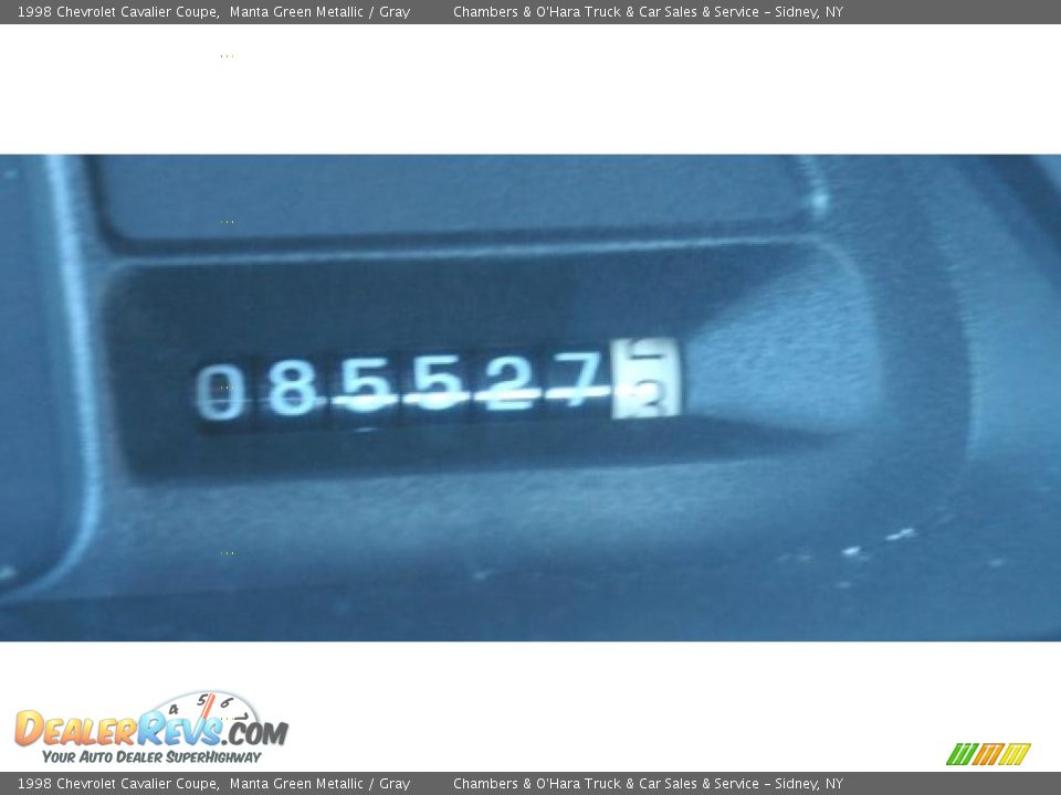 1998 Chevrolet Cavalier Coupe Manta Green Metallic / Gray Photo #3