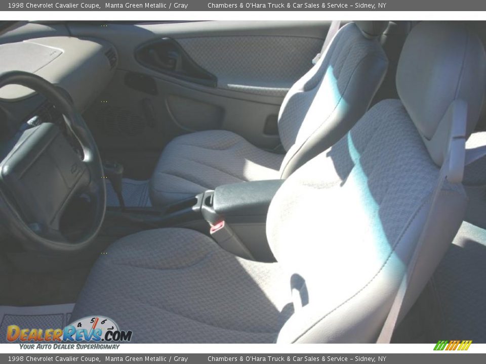 1998 Chevrolet Cavalier Coupe Manta Green Metallic / Gray Photo #4