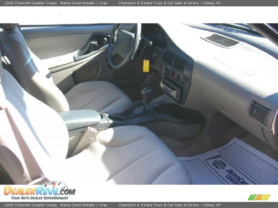 1998 Chevrolet Cavalier Coupe Manta Green Metallic / Gray Photo #10