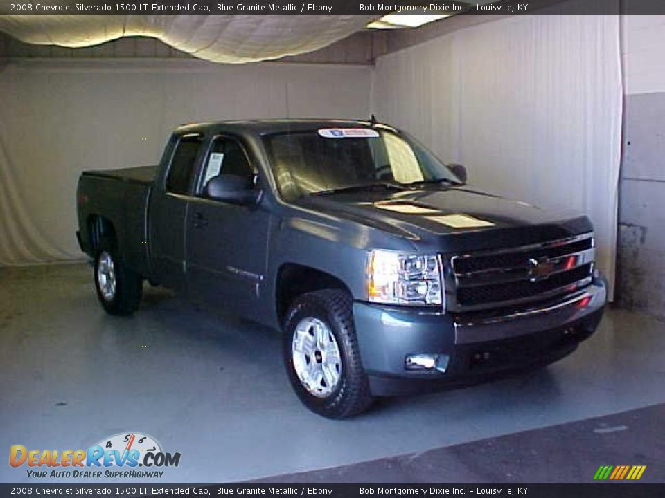 2008 Chevrolet Silverado 1500 LT Extended Cab Blue Granite Metallic / Ebony Photo #1