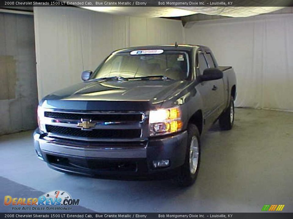 2008 Chevrolet Silverado 1500 LT Extended Cab Blue Granite Metallic / Ebony Photo #3