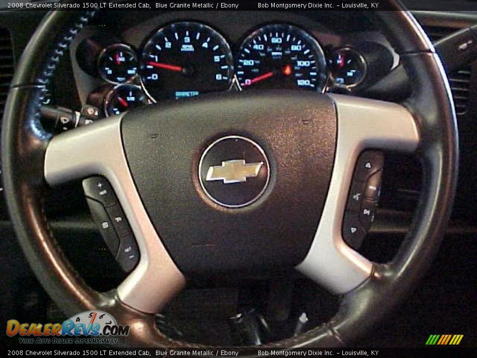 2008 Chevrolet Silverado 1500 LT Extended Cab Blue Granite Metallic / Ebony Photo #21