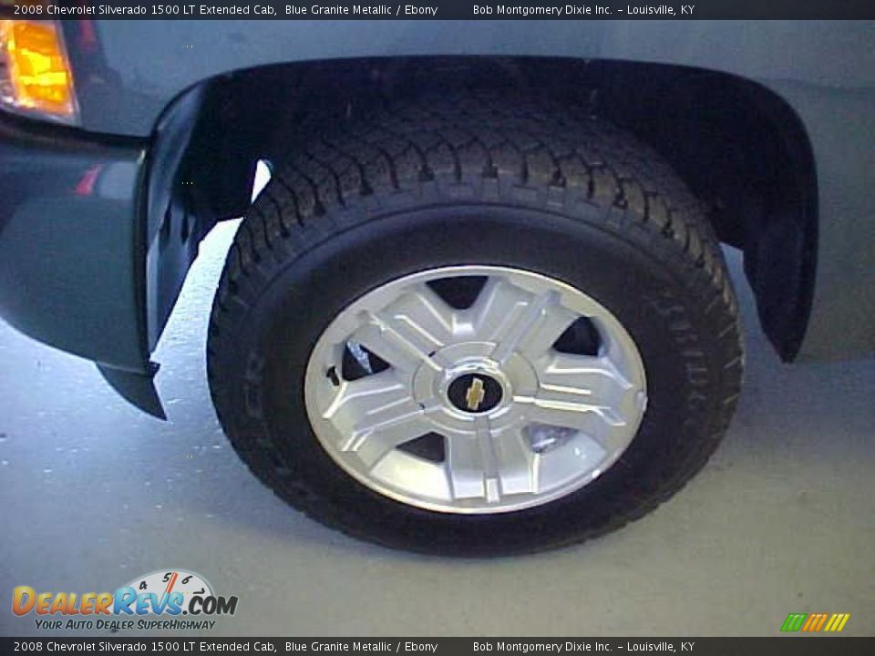 2008 Chevrolet Silverado 1500 LT Extended Cab Blue Granite Metallic / Ebony Photo #24