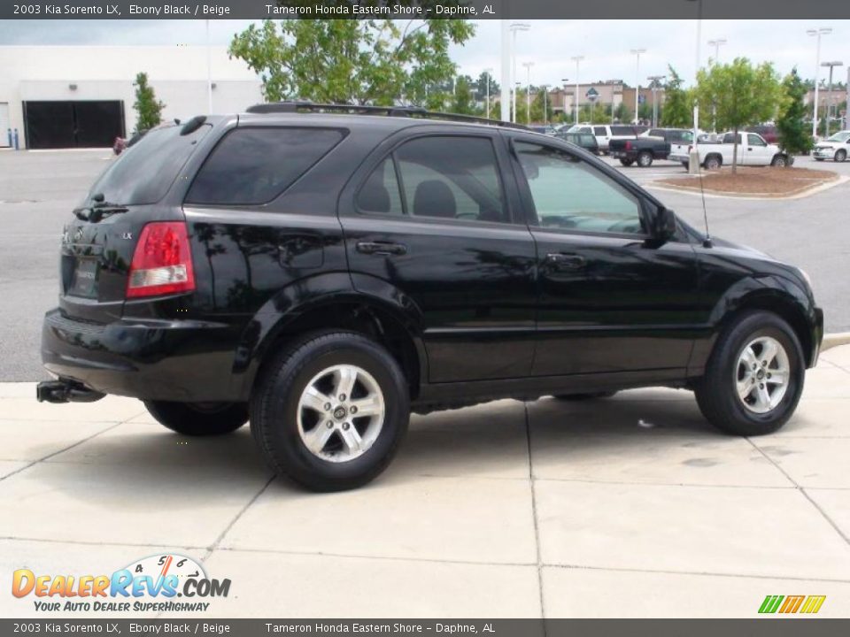 2003 Kia Sorento LX Ebony Black / Beige Photo #6
