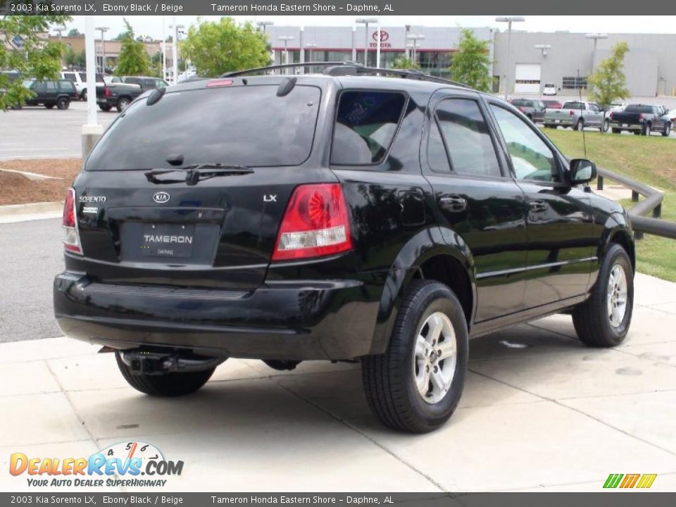 2003 Kia Sorento LX Ebony Black / Beige Photo #7