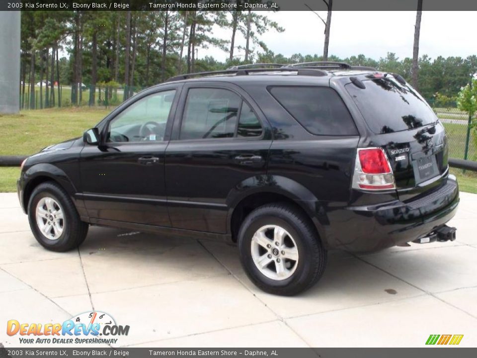 2003 Kia Sorento LX Ebony Black / Beige Photo #16