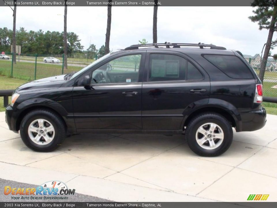 2003 Kia Sorento LX Ebony Black / Beige Photo #17