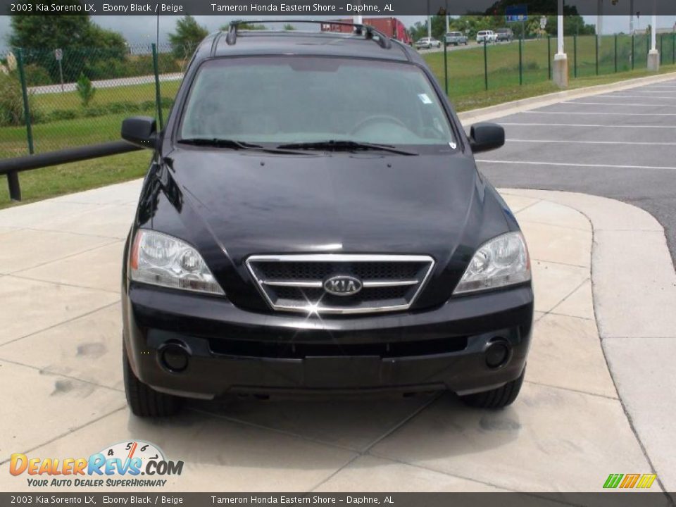 2003 Kia Sorento LX Ebony Black / Beige Photo #21