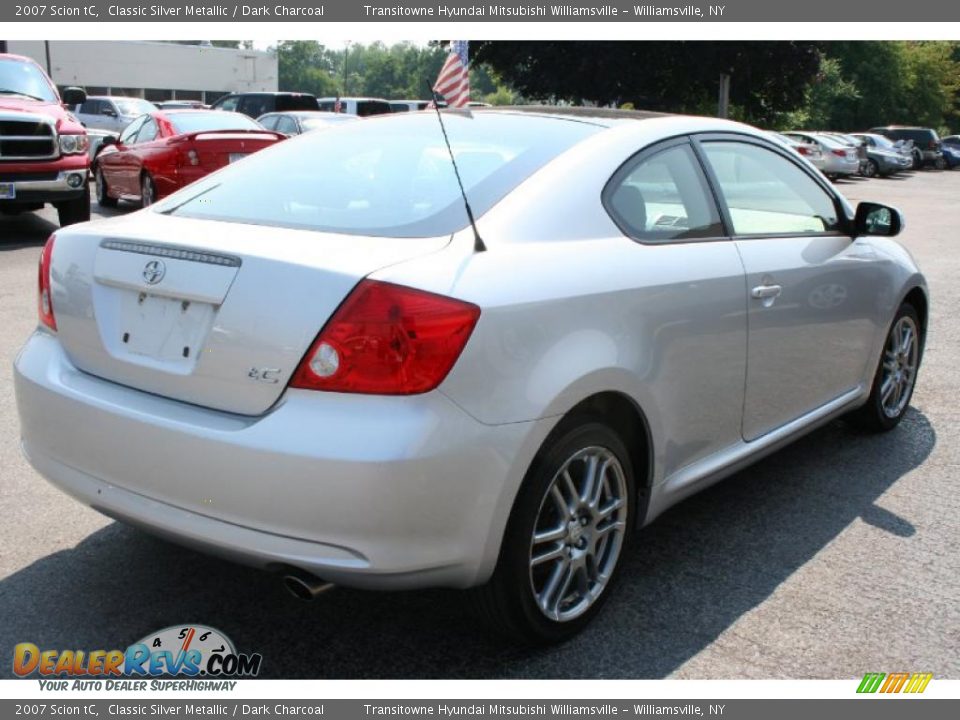 2007 Scion tC Classic Silver Metallic / Dark Charcoal Photo #2