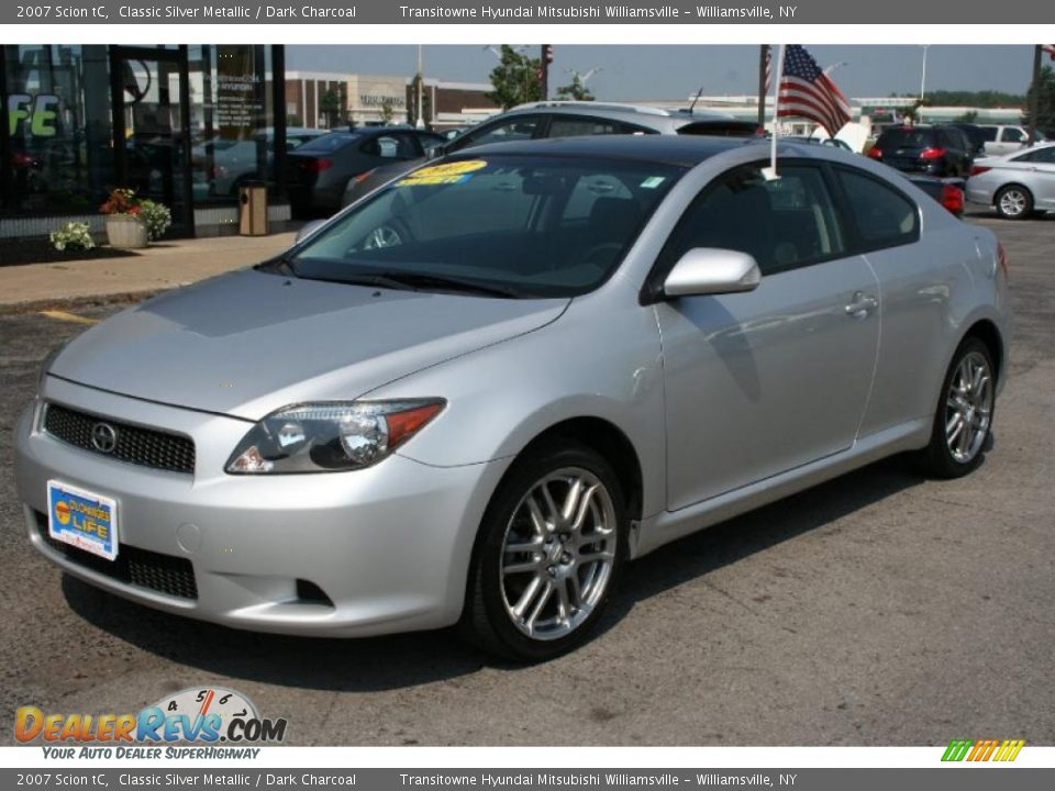 2007 Scion tC Classic Silver Metallic / Dark Charcoal Photo #11