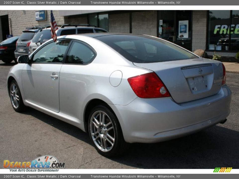 2007 Scion tC Classic Silver Metallic / Dark Charcoal Photo #12