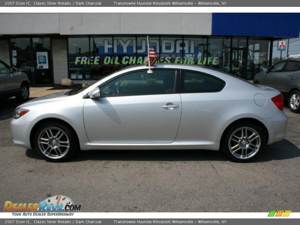 2007 Scion tC Classic Silver Metallic / Dark Charcoal Photo #13