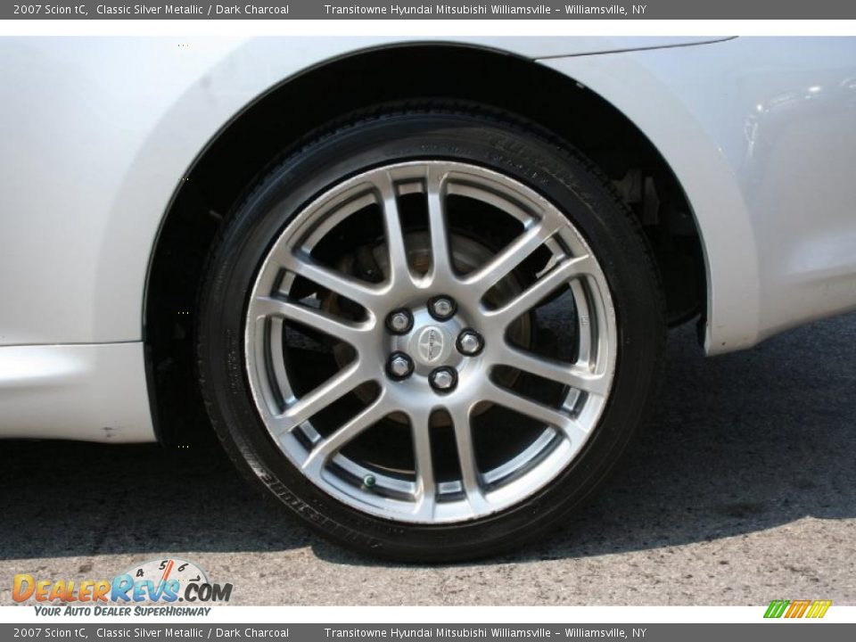 2007 Scion tC Classic Silver Metallic / Dark Charcoal Photo #14