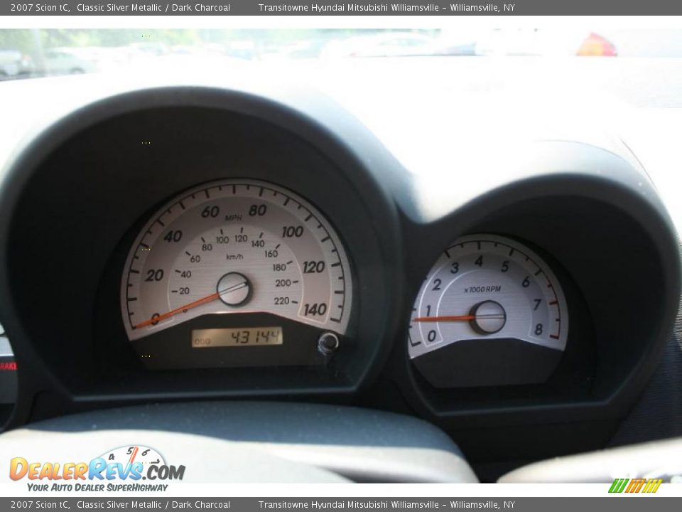 2007 Scion tC Classic Silver Metallic / Dark Charcoal Photo #27