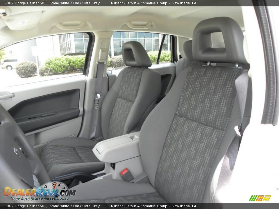 2007 Dodge Caliber SXT Stone White / Dark Slate Gray Photo #9