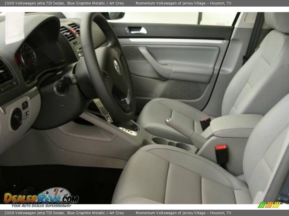 2009 Volkswagen Jetta TDI Sedan Blue Graphite Metallic / Art Grey Photo #5