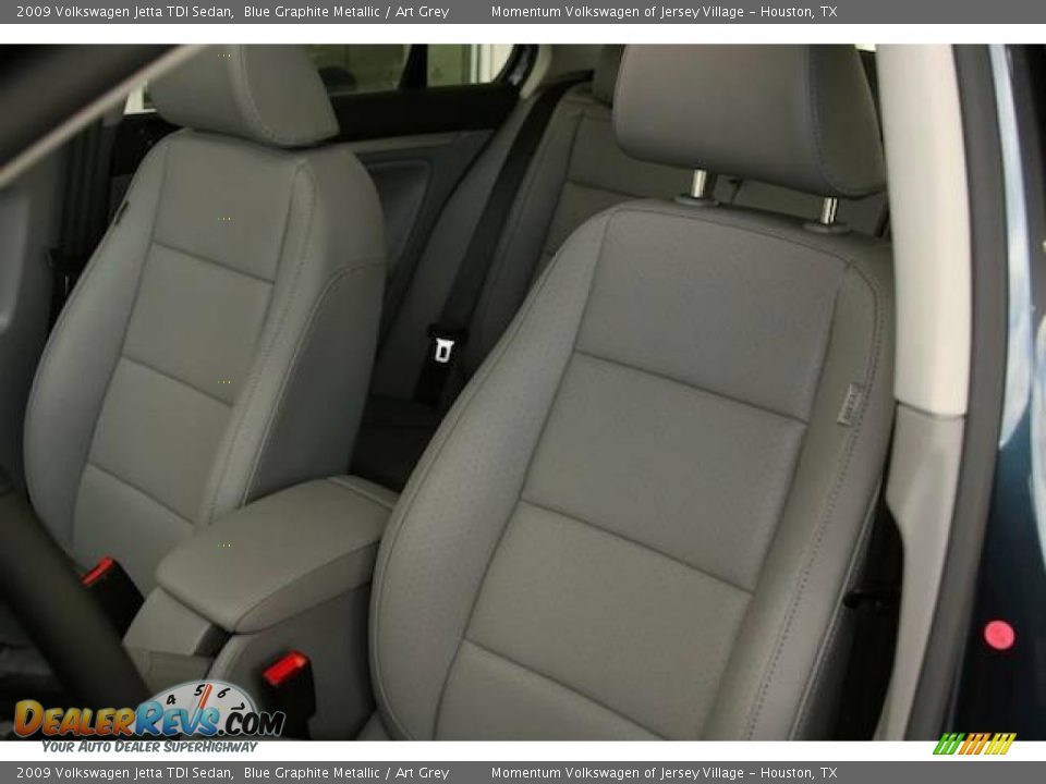 2009 Volkswagen Jetta TDI Sedan Blue Graphite Metallic / Art Grey Photo #8