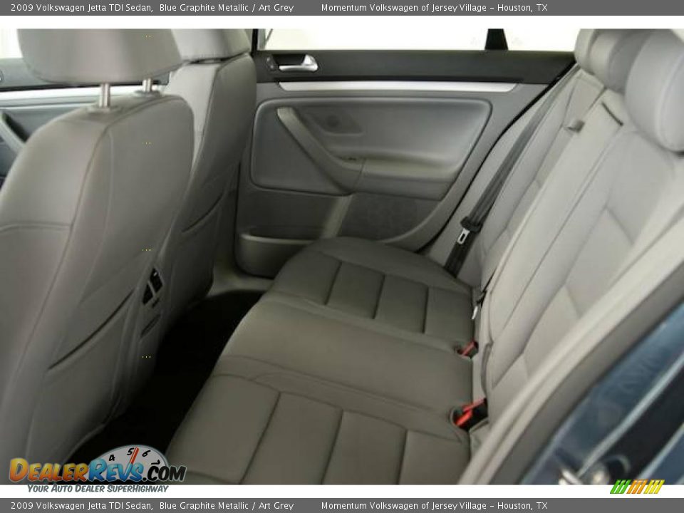 2009 Volkswagen Jetta TDI Sedan Blue Graphite Metallic / Art Grey Photo #9