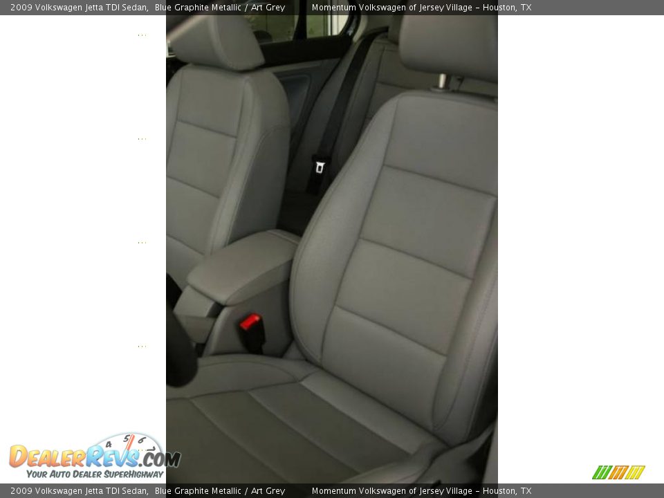 2009 Volkswagen Jetta TDI Sedan Blue Graphite Metallic / Art Grey Photo #10