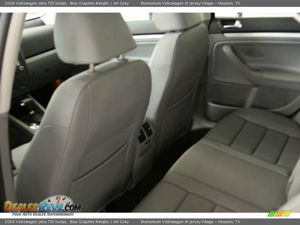 2009 Volkswagen Jetta TDI Sedan Blue Graphite Metallic / Art Grey Photo #13