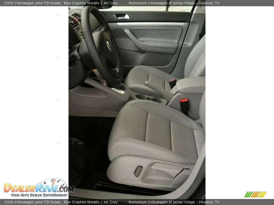 2009 Volkswagen Jetta TDI Sedan Blue Graphite Metallic / Art Grey Photo #14