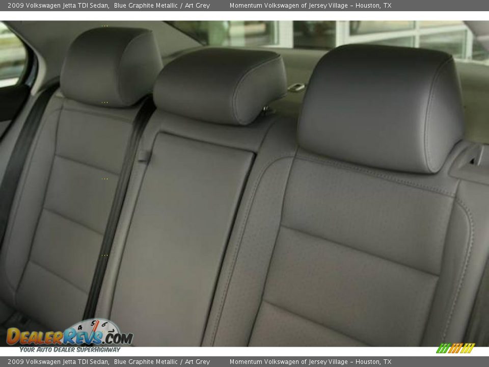 2009 Volkswagen Jetta TDI Sedan Blue Graphite Metallic / Art Grey Photo #16