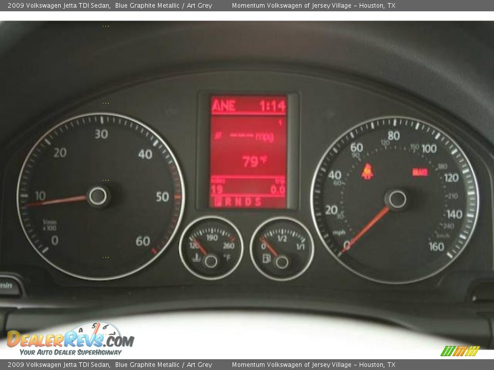 2009 Volkswagen Jetta TDI Sedan Blue Graphite Metallic / Art Grey Photo #18