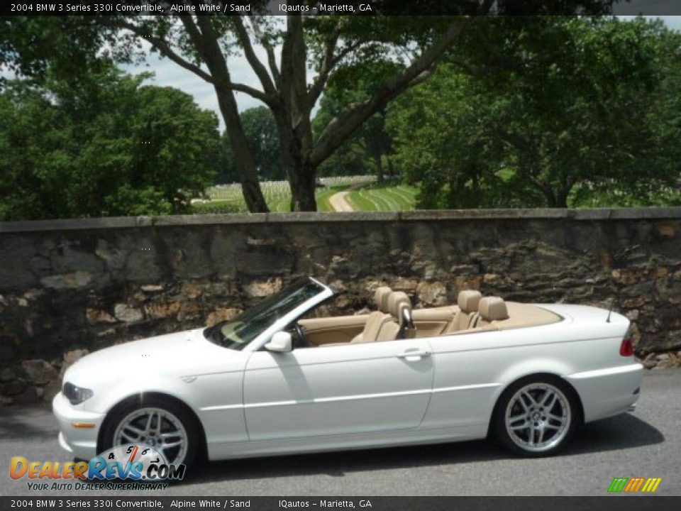 2004 BMW 3 Series 330i Convertible Alpine White / Sand Photo #4
