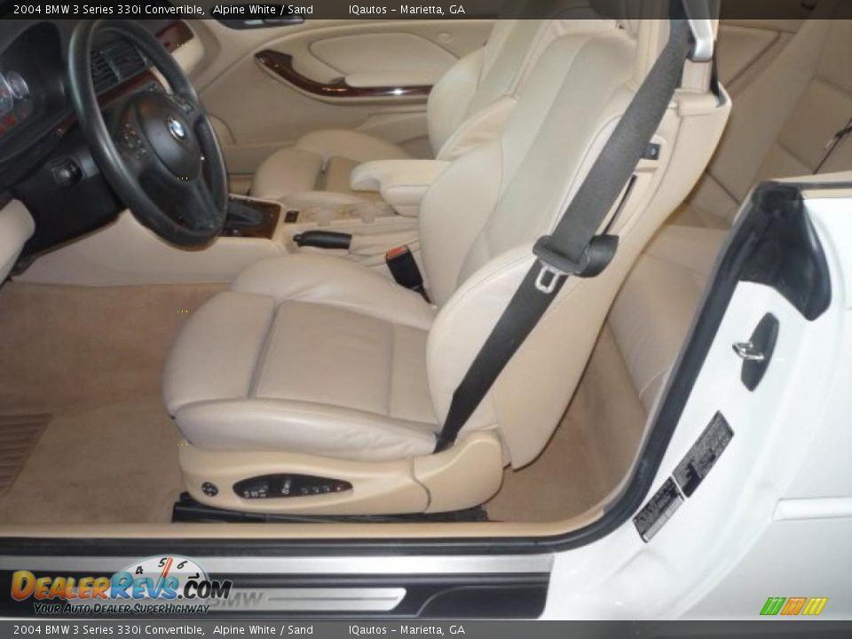 2004 BMW 3 Series 330i Convertible Alpine White / Sand Photo #6